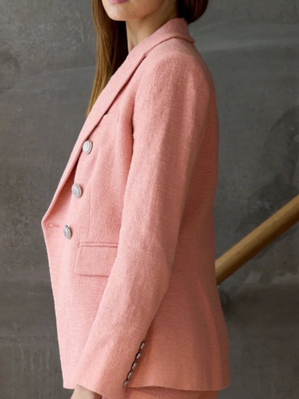 Veronica Beard Miller Dickey Jacket in Rosebloom - Picture 2 of 9